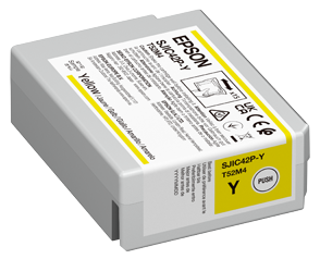 Картридж Epson C13T52M440 SJIC42P-Y Ink cartridge for ColorWorks C4000e ( Yellow) - фото 1 - id-p113564616