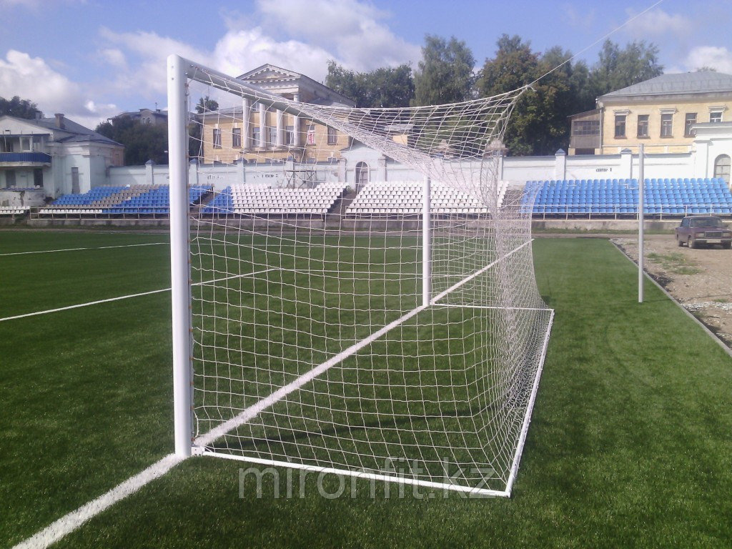 Ворота футбольные алюминиевые FIFA 7.32 х 2.44 м. бетонируемые в стаканы (пара). - фото 2 - id-p113640763