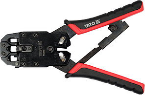 YT-22443 Инструмент для обжима RJ9, RJ12, RJ45  и зачистки проводов YATO