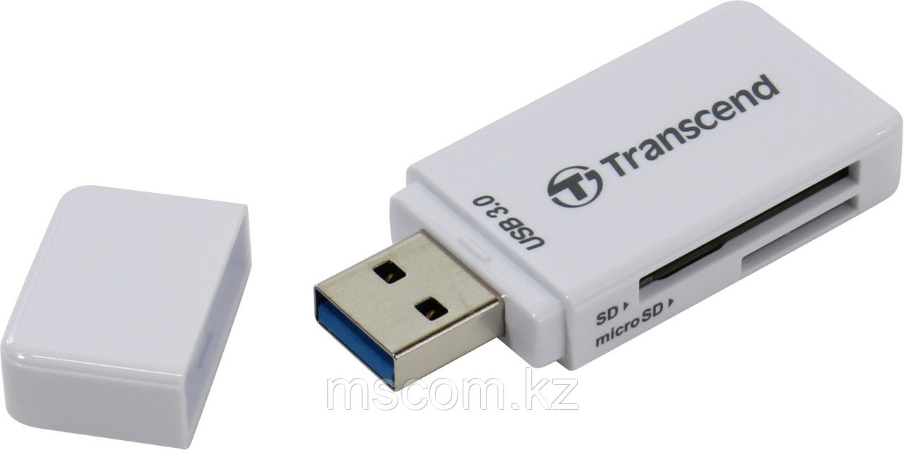 Кардридер Transcend TS-RDF5W, USB3.0 SD/microSD белый - фото 1 - id-p113545964