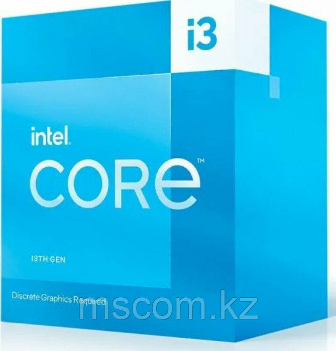 Процессор Core i3-13100F 3.4GHz, 4C/8T, 12Mb Intel Smart Cache, TDP60W, LGA1700, BX8071513100F - фото 1 - id-p113546178