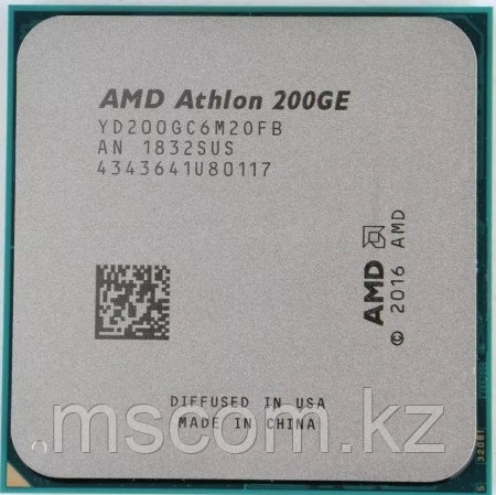 Процессор AMD Athlon 200GE, 3.2Gh(Max) , AM4, 2C/4T, 5MB(L2+L3), 35W, Radeon Vega Graphics OEM - фото 1 - id-p113546182