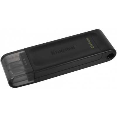 USB-Flash Kingston 64GB DT70/64GB Black - фото 1 - id-p113547169