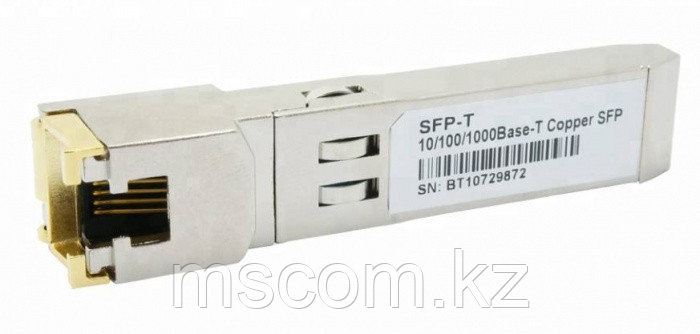 Трансивер RUIJIE Mini-GBIC-GT 1000BASE-TX, SFP Transceiver (100m, RJ45) - фото 1 - id-p113547664