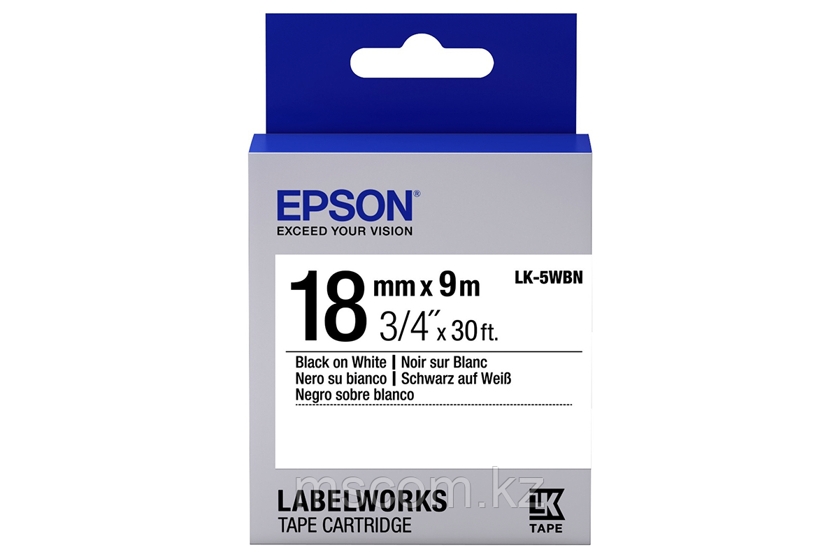 Стандартная лента Epson LK5WBN - фото 1 - id-p113564417