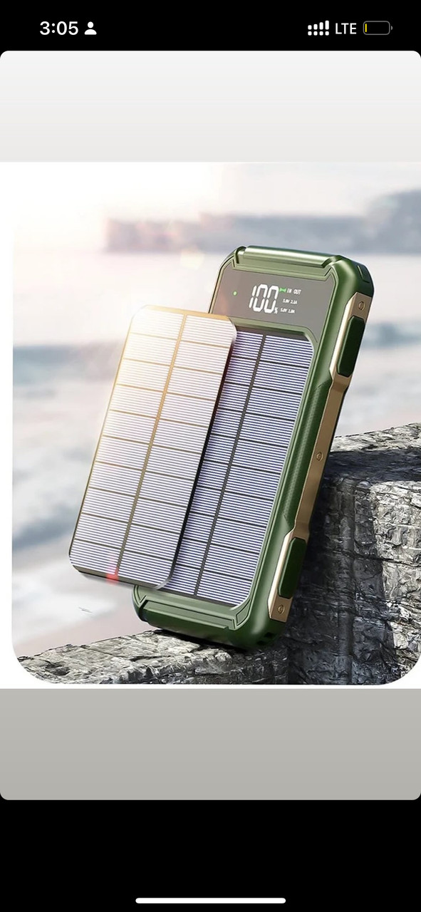 10,000mAh Solar Power Bank внешний аккумулятор