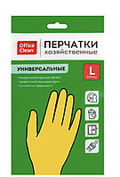 Перчатки резиновые OfficeClean, желтые, размер L