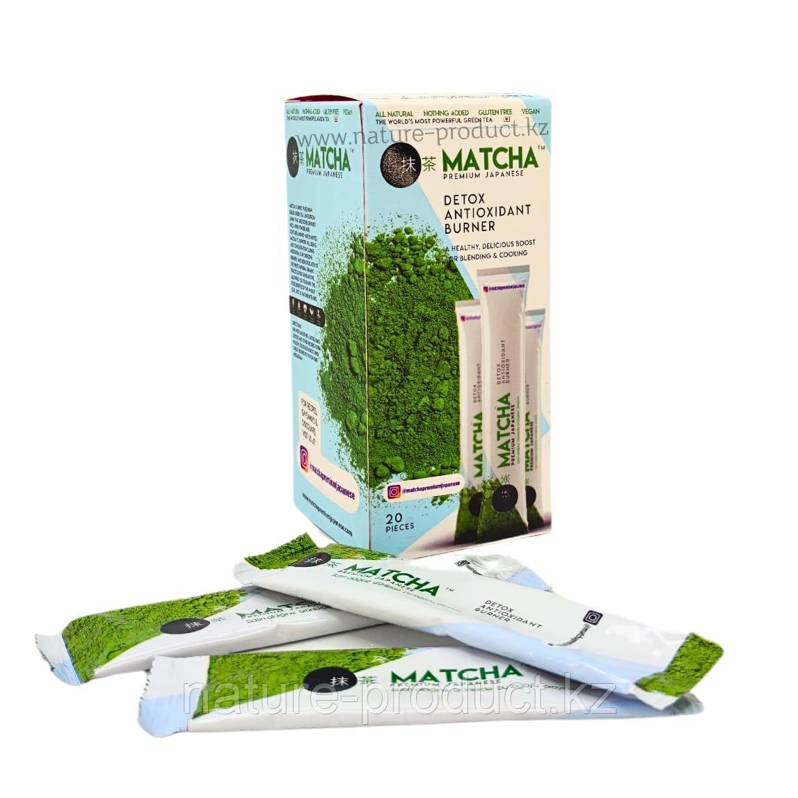 Детокс комплекс для похудения очищение и вывод токсинов Matcha detox 20 пакетиков