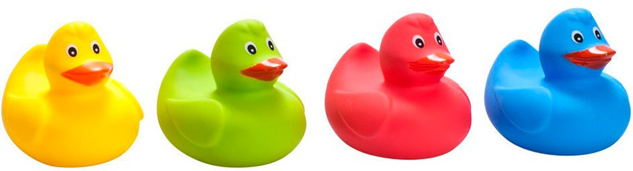 Игрушки для ванны Веселые утята (4 шт), BPA-free, фото 1
