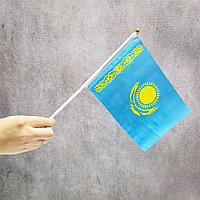 Флаг Казахстана на палочке маленький 30*20 см