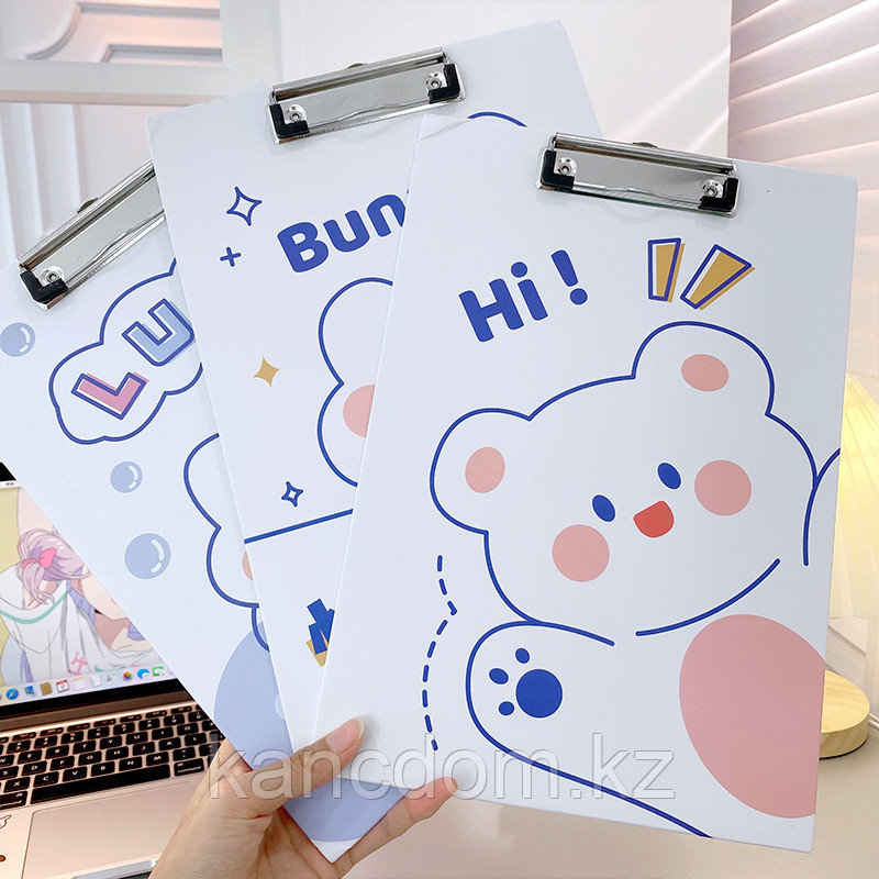 Планшет для бумаг пластиковый A4 "Kawaii" Little Shell CX-A4-2099, 2098
