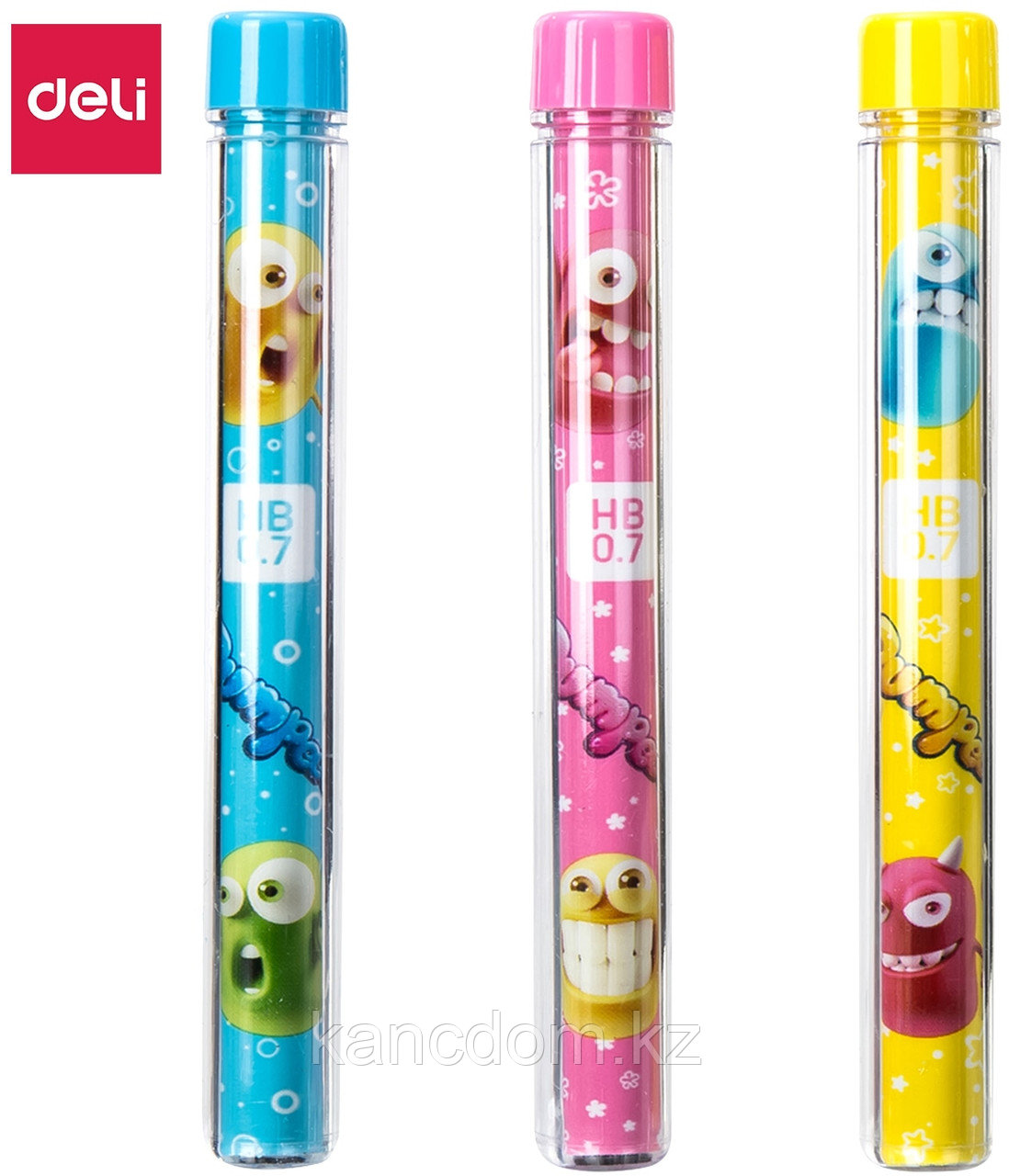 Грифели для механических карандашей 0.7 Deli U673 2B 90mm 20шт