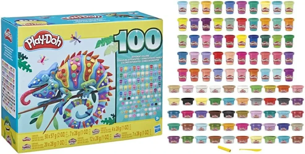 Пластилин Hasbro Play-Doh Набор из 100 банок