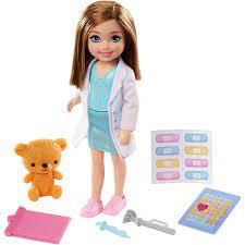 Barbie КУКЛА BARBIE ЧЕЛСИ "КАРЬЕРА" ДОКТОР КУКЛА+АКСЕССУАРЫ