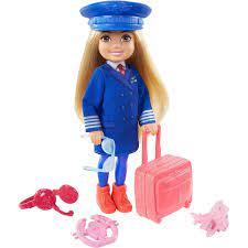 Barbie КУКЛА BARBIE ЧЕЛСИ "КАРЬЕРА" ПИЛОТ КУКЛА+АКСЕССУАРЫ