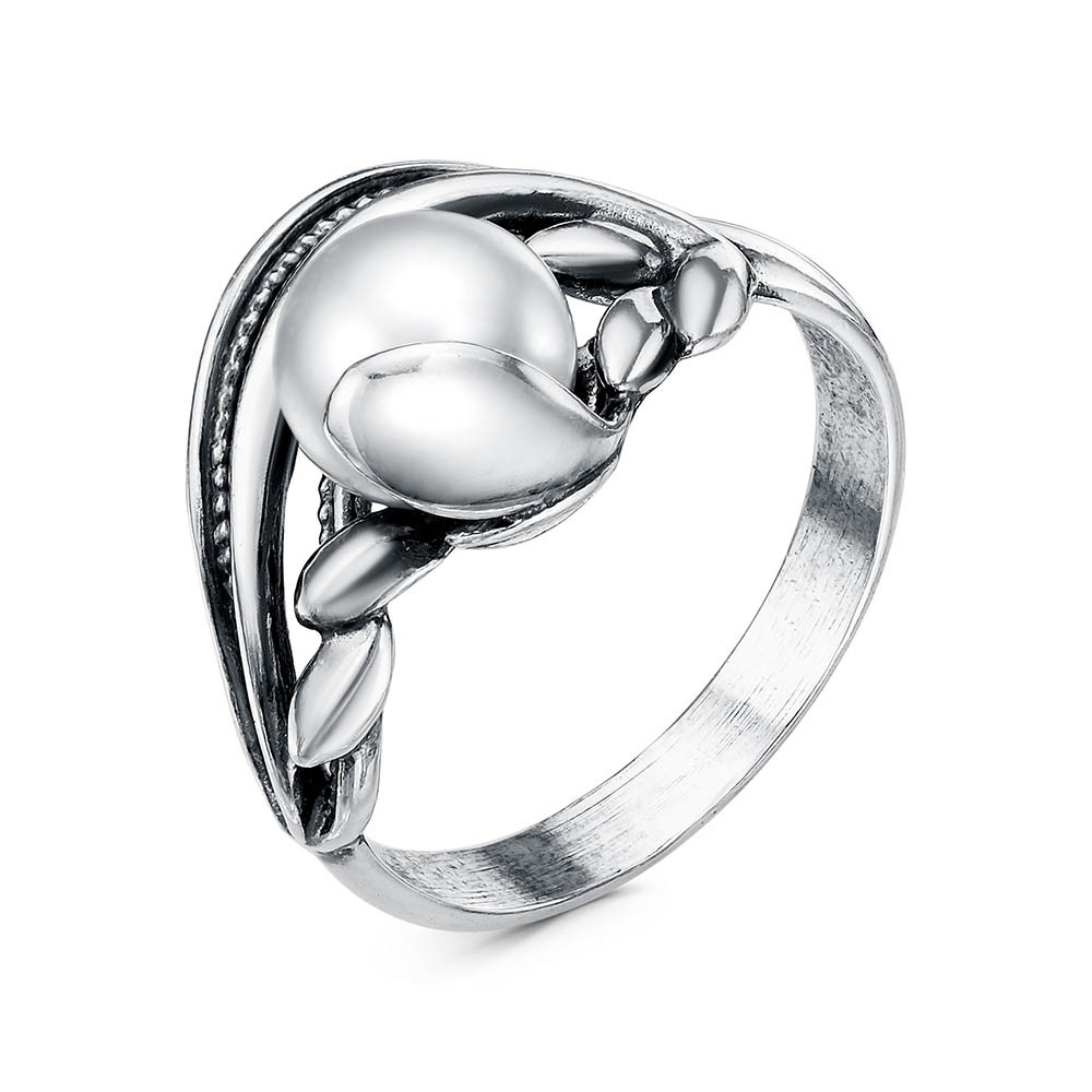 Серебряное кольцо с жемчугом культ. Красная Пресня 23312606 - фото 4 - id-p95307283