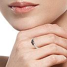 Кольца из серебра цветные камни  алпанит Вознесенский 10-0010 рх, фото 4