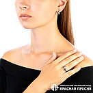Серьги из серебра культивированный жемчуг Красная Пресня 33312864 серебро оксидированное, фото 6