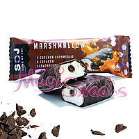 Сүтті шоколадтағы тұздалған карамель қосылған "MARSHMALLOW" SOJ батончигі 30 гр.