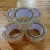 Скотч упаковочный "PackMan". Канцелярский. Клейкая липкая лента. Ширина 60 мм. Намотка 150 м.