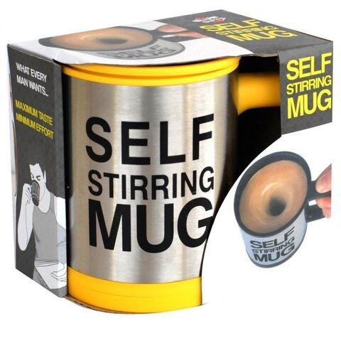 Кружка-мешалка автоматическая «Self Stirring Mug» с крышкой (Желтый) - фото 1 - id-p113658043