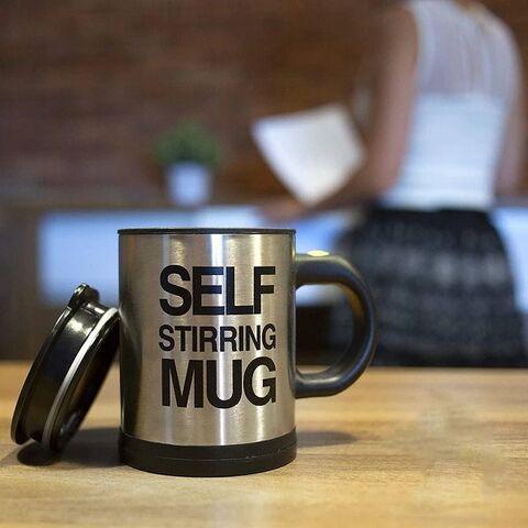 Кружка-мешалка автоматическая «Self Stirring Mug» с крышкой (Хаки) - фото 4 - id-p113658044