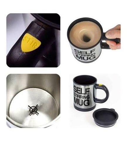 Кружка-мешалка автоматическая «Self Stirring Mug» с крышкой (Хаки) - фото 9 - id-p113658044
