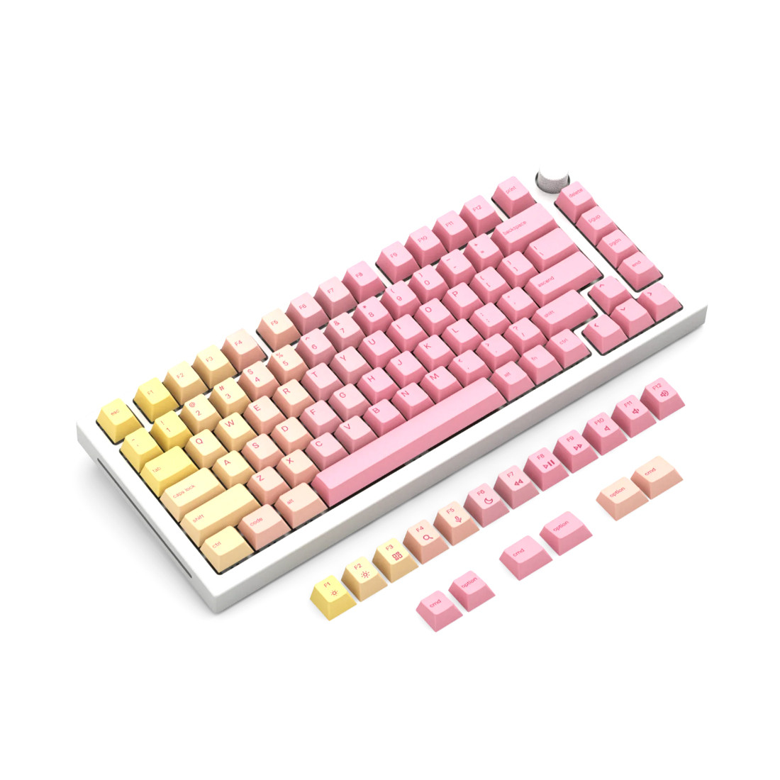 Набор кнопок на клавиатуру Glorious GPBT Keycaps Grapefruit (GLO-KC-GPBT-PG) - фото 1 - id-p113659704