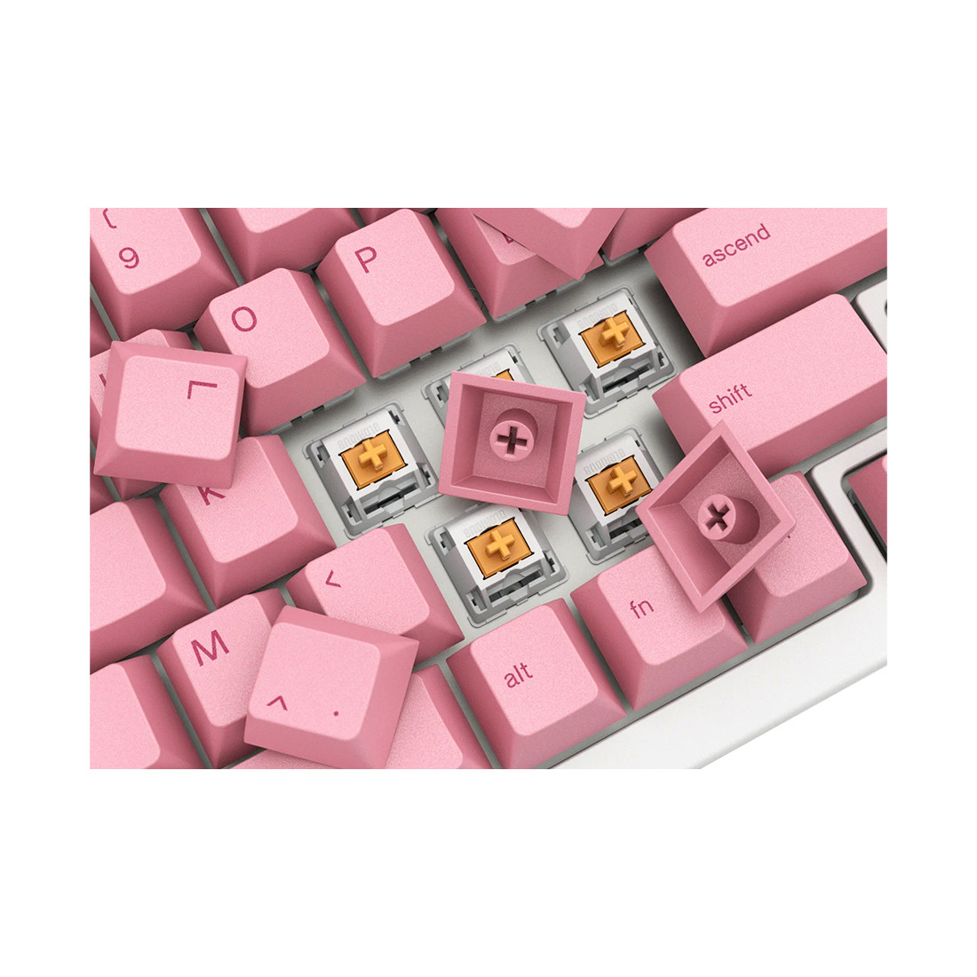 Набор кнопок на клавиатуру Glorious GPBT Keycaps Grapefruit (GLO-KC-GPBT-PG) - фото 3 - id-p113659704