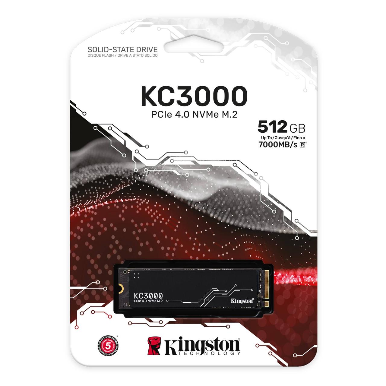 Жесткий диск SSD 512GB Kingston SKC3000S/512G PCIe 4.0 NVMe M2 - фото 1 - id-p113661350