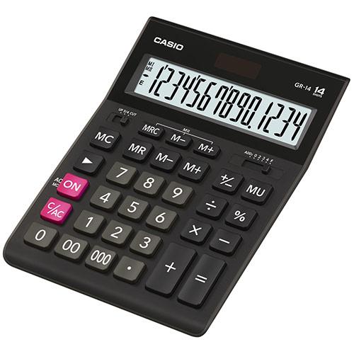 Калькулятор настольный CASIO GR-14T-W-EP - фото 1 - id-p113661554