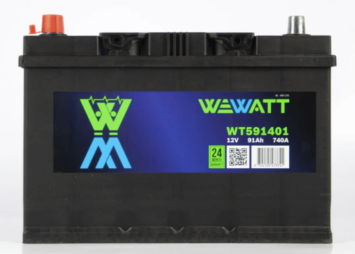 Аккумулятор Wewatt 6CT-91 Ah, 740 А - фото 1 - id-p85962370