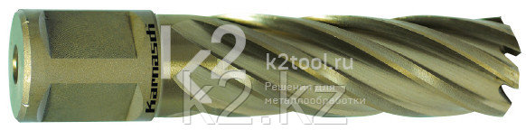 Корончатые сверла HSS / HSS-XE из быстрорежущей стали Gold-line Karnasch, 12x55 mm, Weldon 19 + Nitto