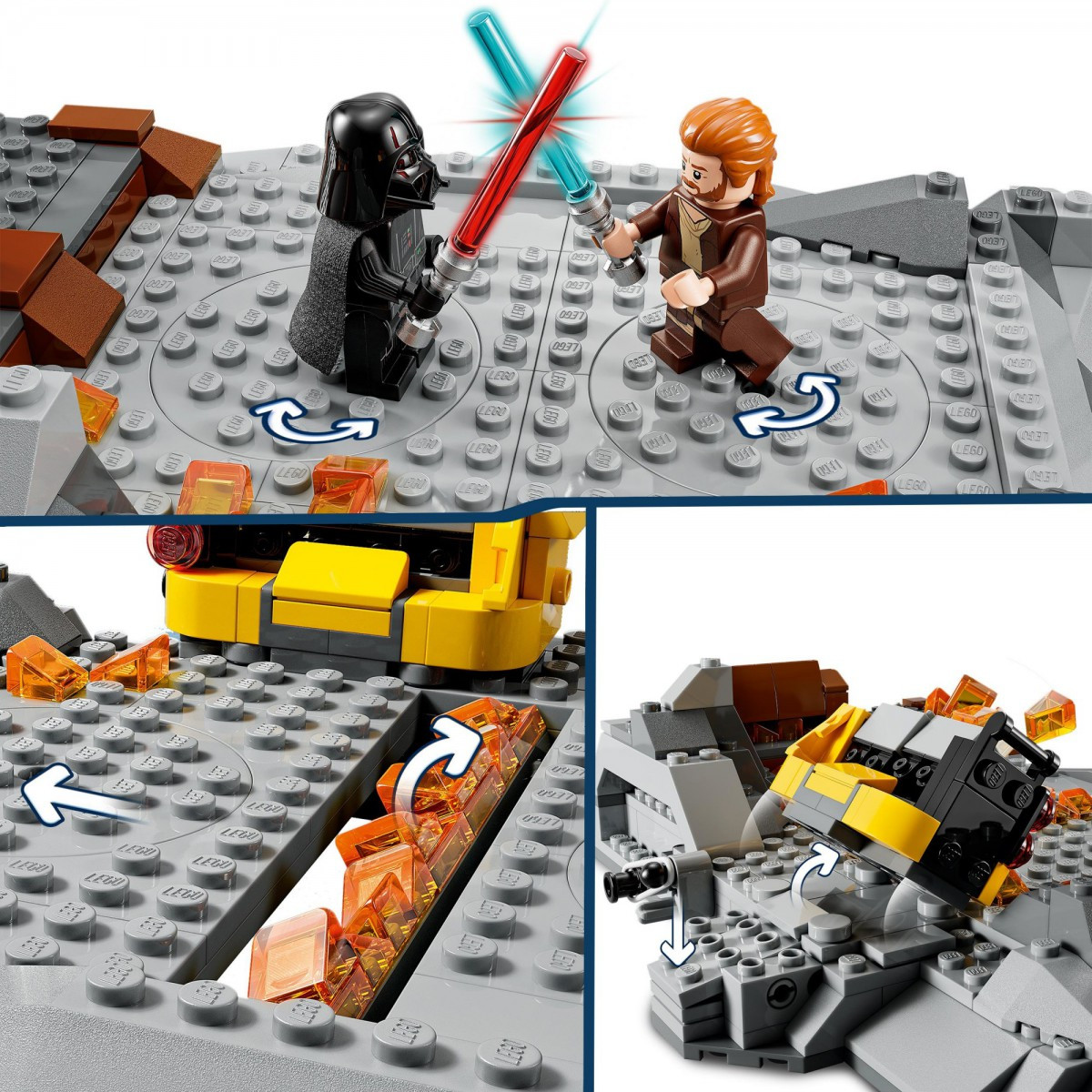 75334 Lego Star Wars Оби Ван Кеноби против Дарта Вейдера Лего Звездные войны - фото 7 - id-p113659073