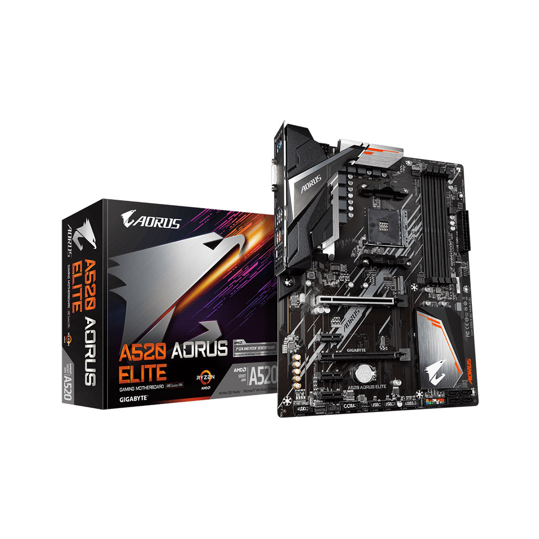 Материнская плата Gigabyte A520 AORUS ELITE 2-016692