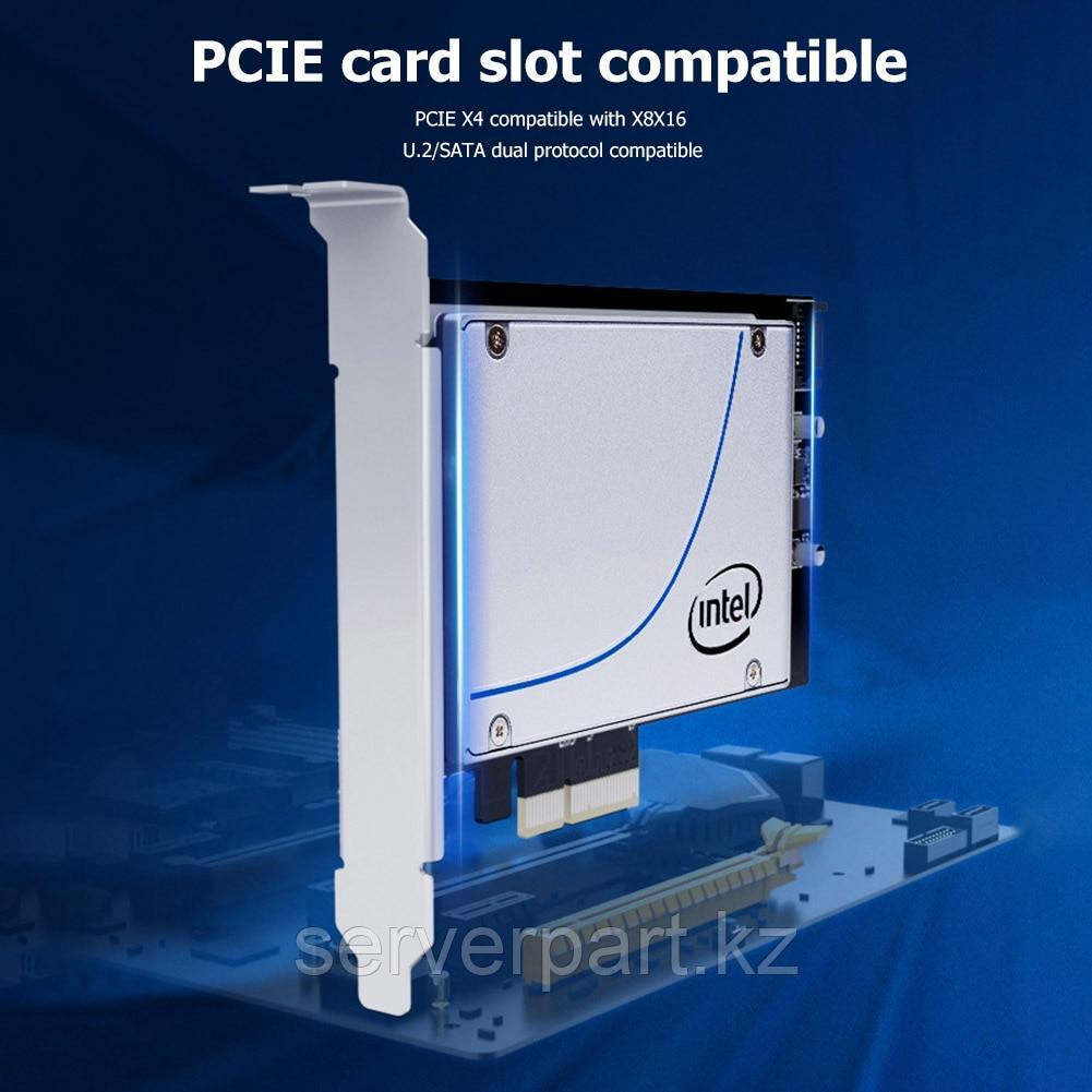 Адаптер SZJN SSD NVMe PCIe 3.0 to U2/SATA SFF-8639, PCIe x4, фото 1