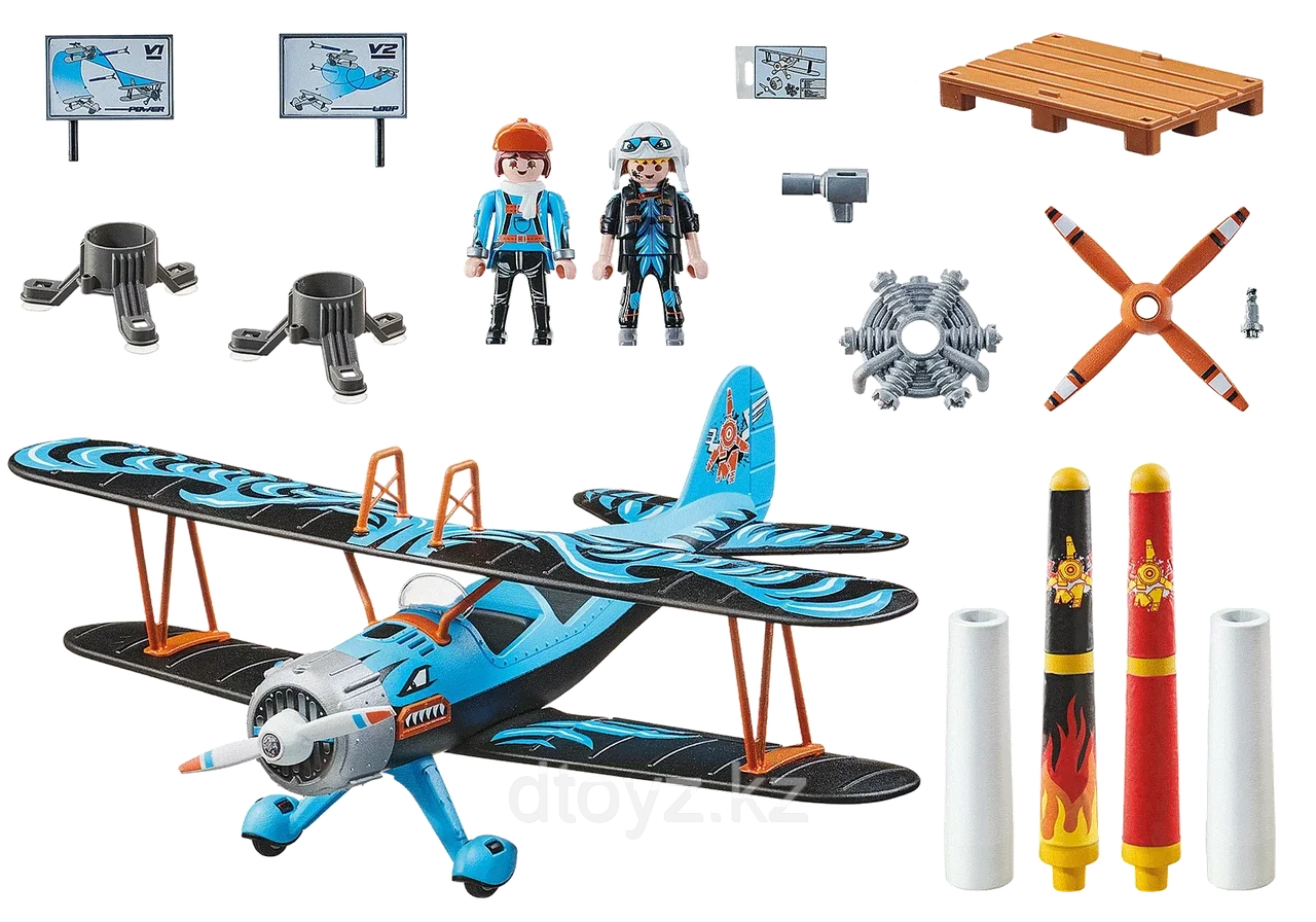 Игровой набор «Воздушное каскадерское шоу Phoenix Biplane» 70831 - фото 2 - id-p113690325