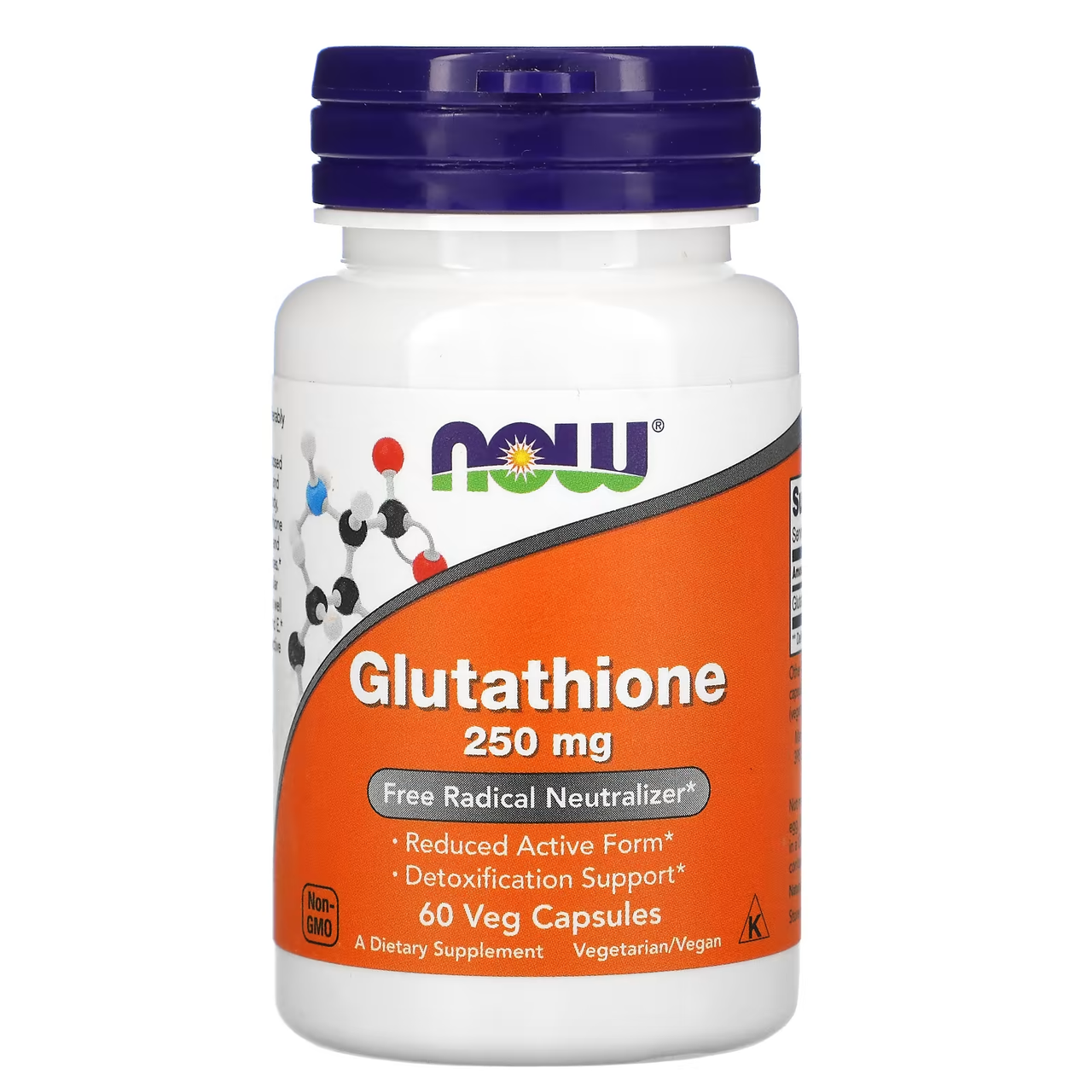 Glutathione 250 mg, 60 veg.caps, NOW - фото 1 - id-p110980189