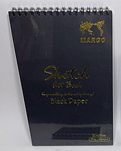 Скетчбук MARGO А4 с черными листами