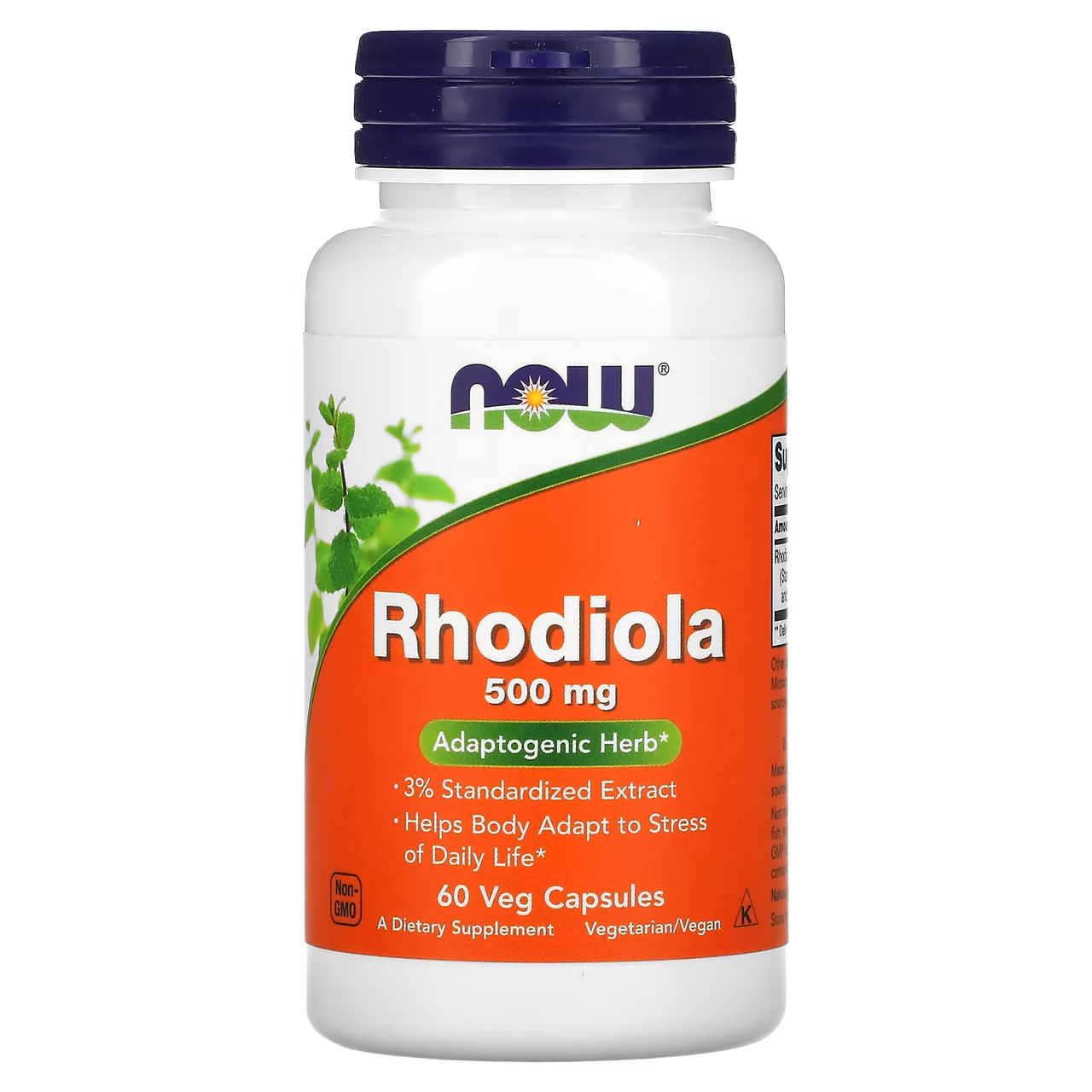 Rhodiola 500 mg, 60 veg.caps, NOW