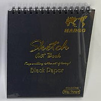 Скетчбук MARGO 190x200 с черными листами