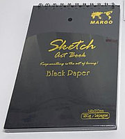 Скетчбук MARGO А5 с черными листами