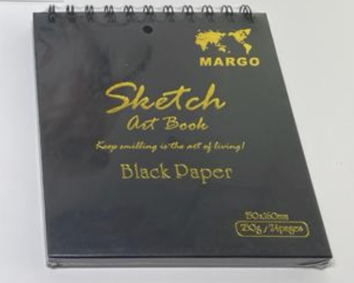 Скетчбук MARGO 150х160 с черными листами