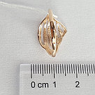Кольцо из серебра Красная Пресня 23012461 позолота, фото 3