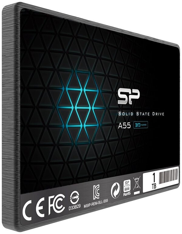 1 ТБ SSD диск Silicon Power A55 (SP001TBSS3A55S25) черный - фото 3 - id-p113641677