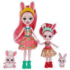 Enchantimals HCF84 Enchantimals, Сестрички с питомцем Бри и Беделия Кроля