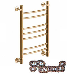 Полотенцесушитель НИКА ARC ЛД г2 60/50 электрич правый со скрытой проводкой золотой