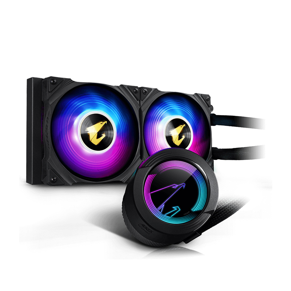 Кулер для процессора Gigabyte GP-AORUS WATERFORCE 240 (4719331552374) Чёрный, фото 1