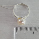 Кольцо из серебра с жемчугом Красная Пресня 2332585б, фото 3