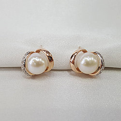 Серебряные серьги с фианитом Красная Пресня 33312601Д